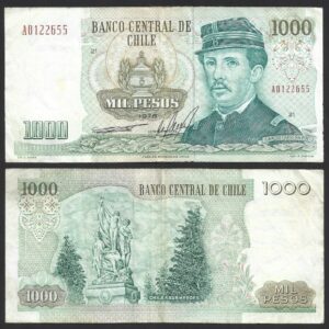 CÉDULA DO CHILE 1000 PESOS MBC
