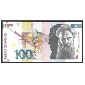 CÉDULA DA ESLOVÊNIA 100 TOLARJEV FE