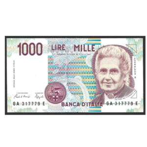 CÉDULA DA ITÁLIA 1000 LIRAS SOB/FE