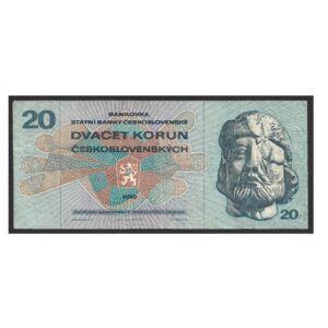 CÉDULA DA TCHECOSLOVÁQUIA 20 KORUN MBC