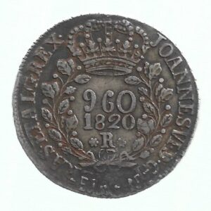 MOEDA DO BRASIL 960 RÉIS 1820 R P 478