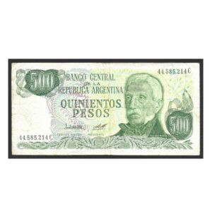 CÉDULA DA ARGENTINA 500 PESOS BC