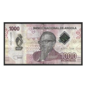 CÉDULA DE ANGOLA 1000 KWANZAS 2020 BC/MBC