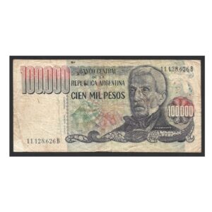 CÉDULA DA ARGENTINA 100.000 PESOS BC