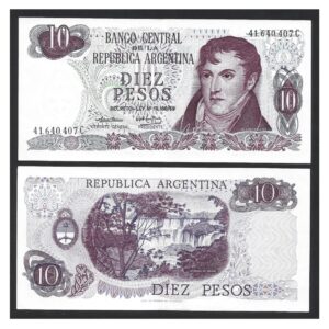 CÉDULA DA ARGENTINA 10 PESOS SOBERBA