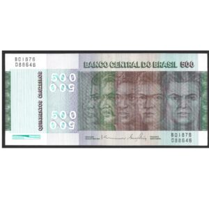 CÉDULA DO BRASIL 500 CRUZEIROS C 151 FE