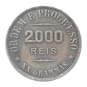 MOEDA DO BRASIL 2000 RÉIS 1906 P 695 SOBERBA