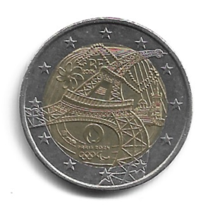 MOEDA DA FRANÇA 2 EUROS 2024