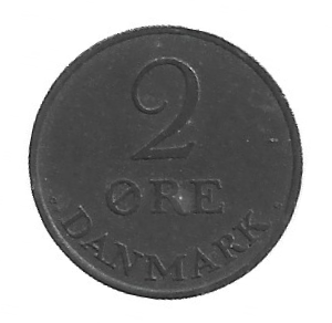 MOEDA DA DINAMARCA 2 ORE 1960 KM 840