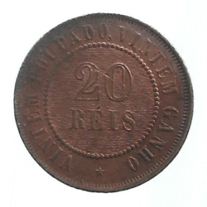 MOEDA DO BRASIL 20 RÉIS 1911 B 814 MBC