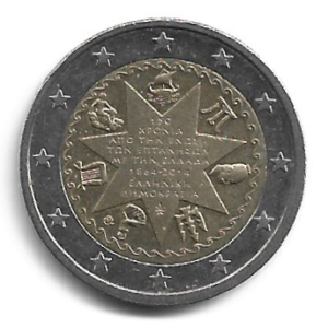 MOEDA DA GRÉCIA 2 EUROS 2014 KM 260