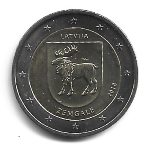 MOEDA DA LETÔNIA 2 EUROS 2018