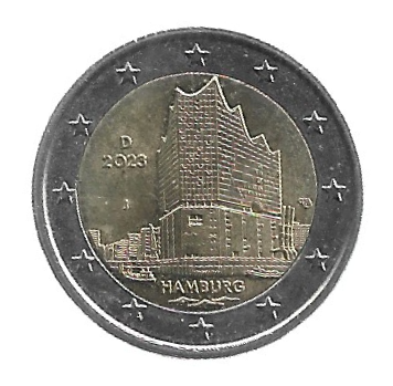 MOEDA DA ALEMANHA 2 EUROS 2023 D