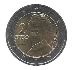 MOEDA DA ÁUSTRIA 2 EUROS 2023 KM 3143