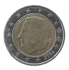 MOEDA DA BÉLGICA 2 EUROS 2004 KM 231