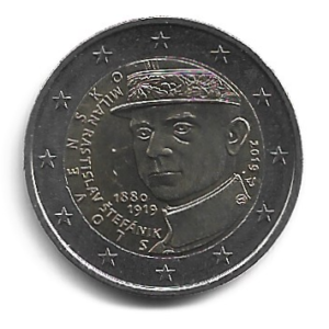 MOEDA DA ESLOVÁQUIA 2 EUROS 2019