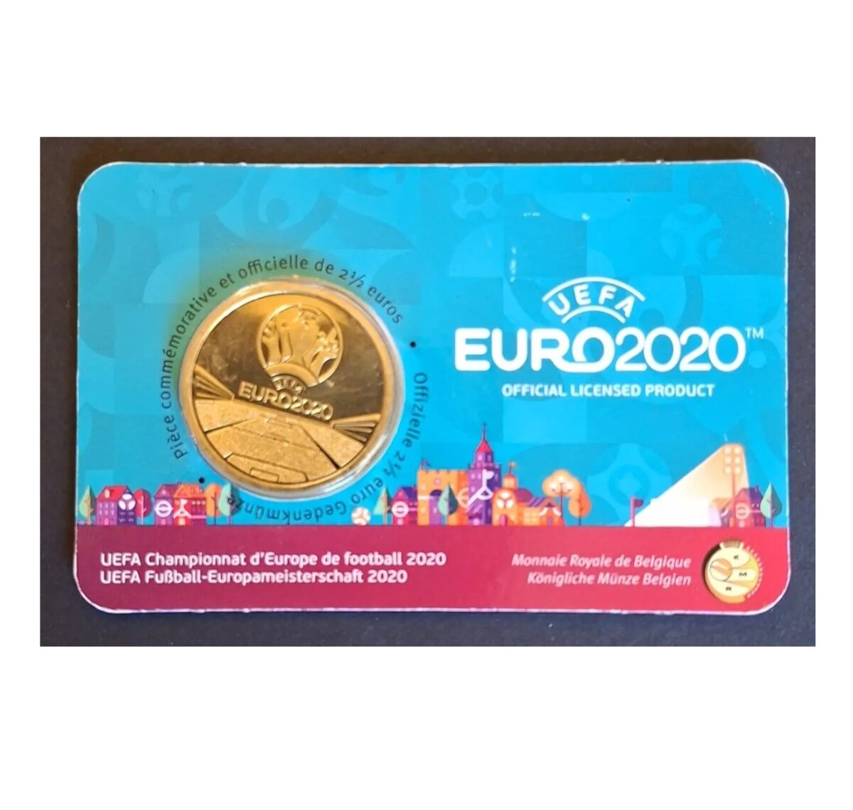 MOEDA DA BÉLGICA 2 1/2 EUROS 2021