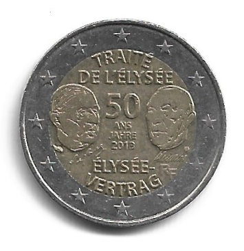 MOEDA DA FRANÇA 2 EUROS 2013 KM 2094