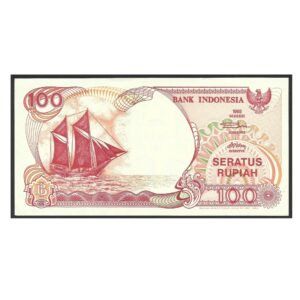 CÉDULA DA INDONÉSIA 100 RUPIAS 1992 SOB/FE