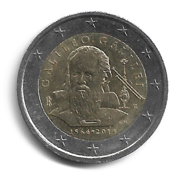 MOEDA DA ITÁLIA 2 EUROS 2014 KM 377