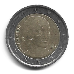 MOEDA DA ITÁLIA 2 EUROS 2019
