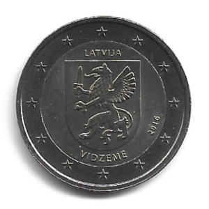 MOEDA DA LETÔNIA 2 EUROS 2016