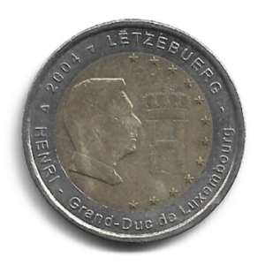 MOEDA DE LUXEMBURGO 2 EUROS 2004 KM 85