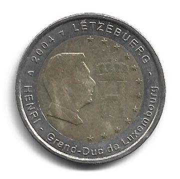 MOEDA DE LUXEMBURGO 2 EUROS 2004 KM 85