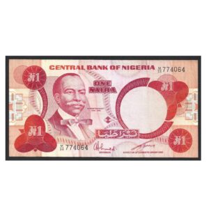 CÉDULA DA NIGÉRIA 1 NAIRA MBC
