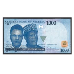 CÉDULA DA NIGÉRIA 1000 NAIRA 2024 SOB/FE