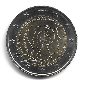 MOEDA DOS PAÍSES BAIXOS 2 EUROS 2013 KM 324