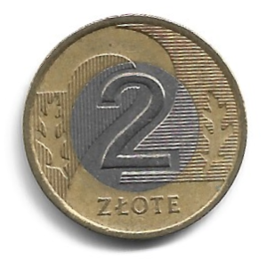 MOEDA DA POLÔNIA 2 ZLOTE 1994