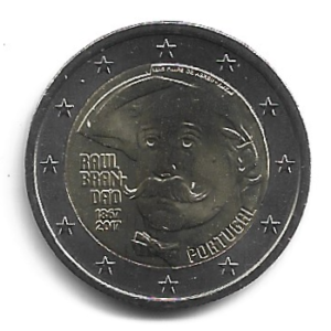 MOEDA DE PORTUGAL 2 EUROS 2017 KM 873