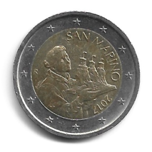 MOEDA DE SAN MARINO 2 EUROS 2017