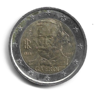 MOEDA DA ITÁLIA 2 EUROS 2013 KM 357
