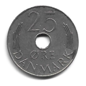 MOEDA DA DINAMARCA 25 ORE 1982 KM 861