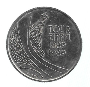 MOEDA DA FRANÇA 5 FRANCOS 1989 KM 968