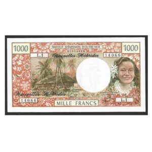 CÉDULA DE VANUATU 1000 FRANCOS FE