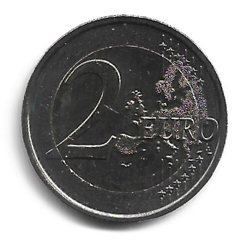 MOEDA DA BÉLGICA 2 EUROS 2015 - Imagem 2