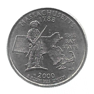MOEDA DOS EUA 25 CENTS / QUARTER 2000 P KM 305