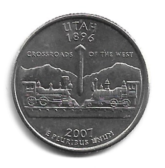 MOEDA DOS EUA 25 CENTS / QUARTER 2007 D KM 400