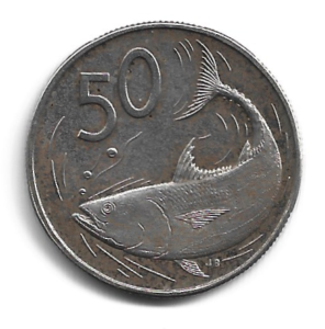 MOEDA DAS ILHAS COOK 50 CENTS 1973 KM 6.1