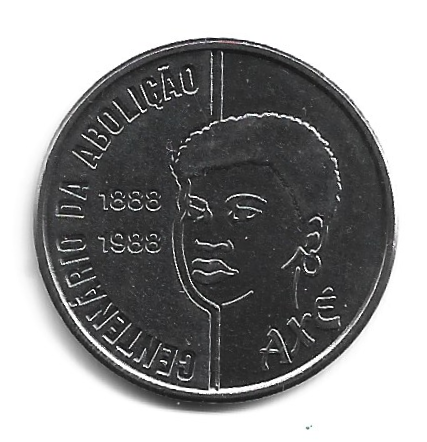 MOEDA DO BRASIL 100 CRUZADOS 1988 V 403 B SOBERBA