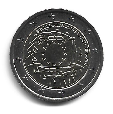MOEDA DA BÉLGICA 2 EUROS 2015