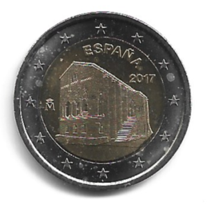 MOEDA DA ESPANHA 2 EUROS 2017