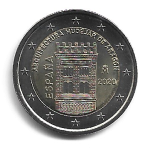 MOEDA DA ESPANHA 2 EUROS 2020