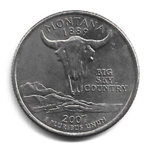 MOEDA DOS EUA 25 CENTS / QUARTER 2007 P KM 396