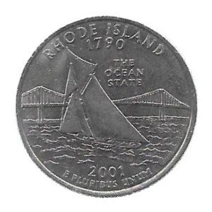 MOEDA DOS EUA 25 CENTS / QUARTER 2001 D KM 320