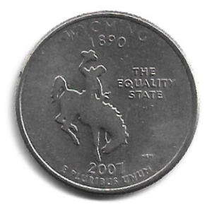 MOEDA DOS EUA 25 CENTS / QUARTER 2007 D KM 399