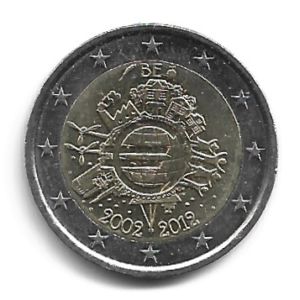 MOEDA DA BÉLGICA 2 EUROS 2012 KM 315